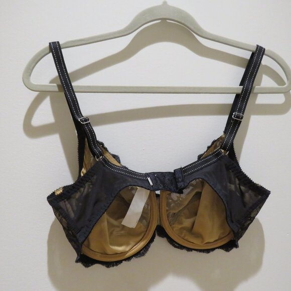 CHANTELLE Rive Gauche Full Coverage Unlined Bra in Black - Size 36DD - Picture 10 of 11